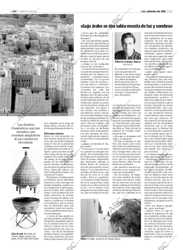 ABC MADRID 21-01-2006 página 91