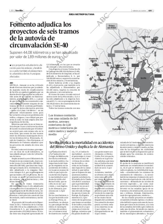 ABC SEVILLA 21-01-2006 página 20