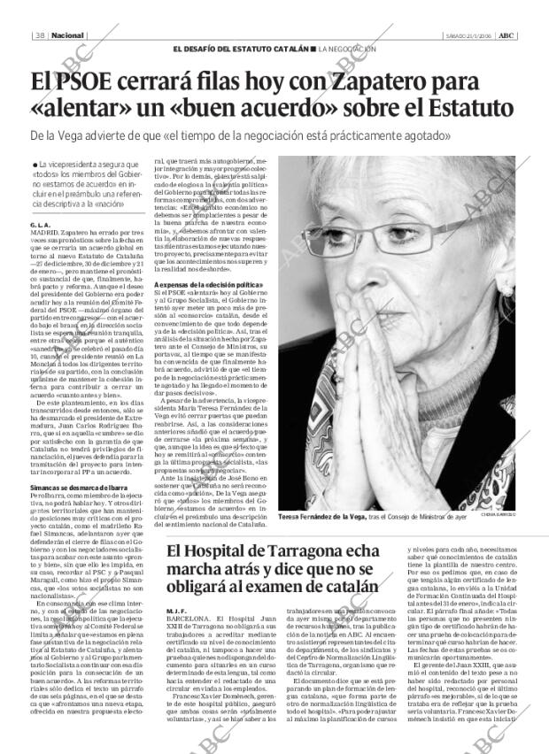 ABC SEVILLA 21-01-2006 página 38