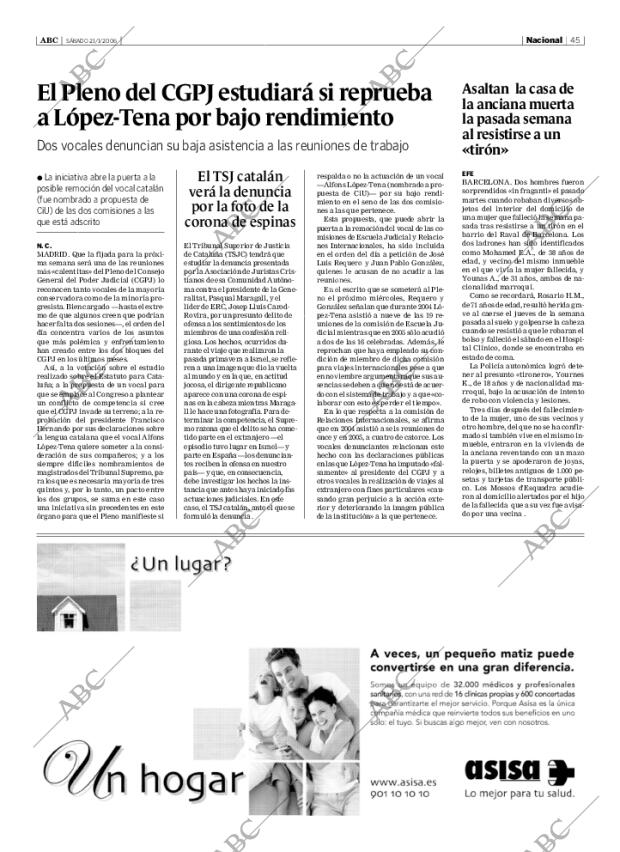 ABC SEVILLA 21-01-2006 página 45