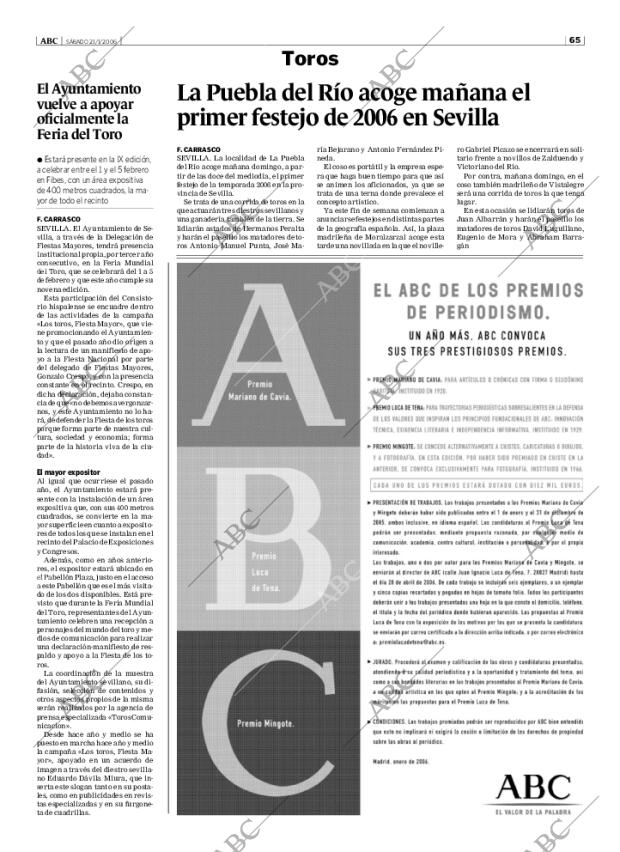 ABC SEVILLA 21-01-2006 página 65