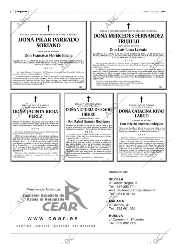 ABC SEVILLA 21-01-2006 página 70