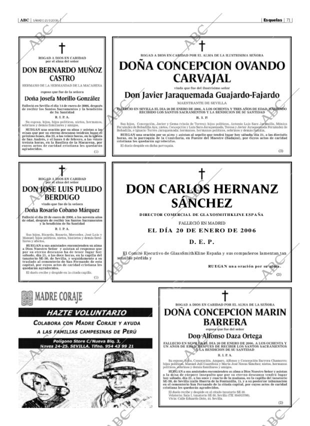 ABC SEVILLA 21-01-2006 página 71