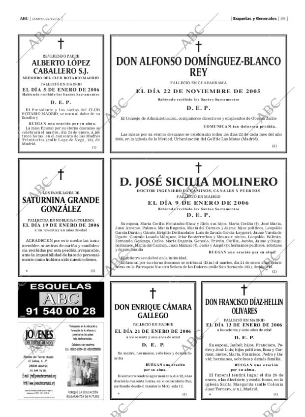 ABC MADRID 22-01-2006 página 89