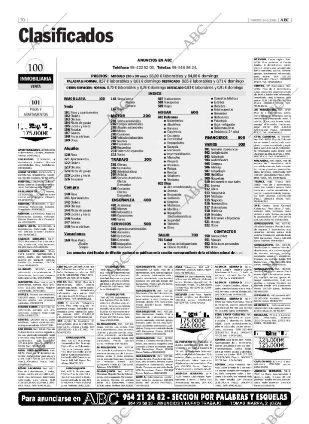 ABC SEVILLA 24-01-2006 página 70
