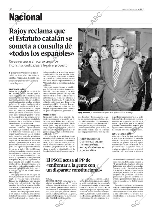 ABC MADRID 25-01-2006 página 10