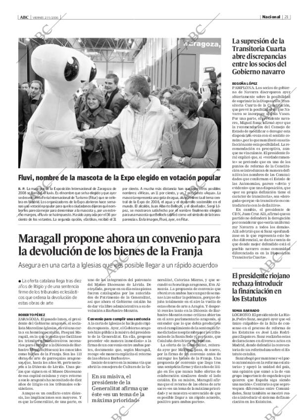 ABC MADRID 27-01-2006 página 21