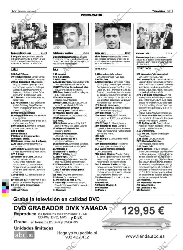 ABC MADRID 31-01-2006 página 103