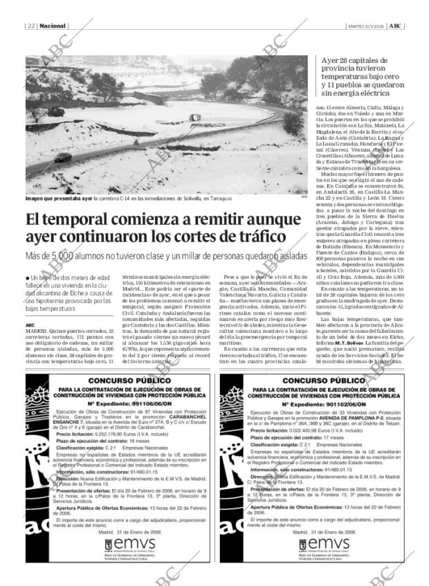 ABC MADRID 31-01-2006 página 22