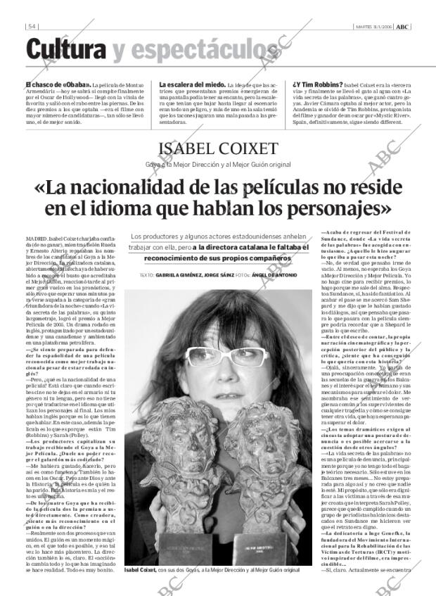 ABC MADRID 31-01-2006 página 54