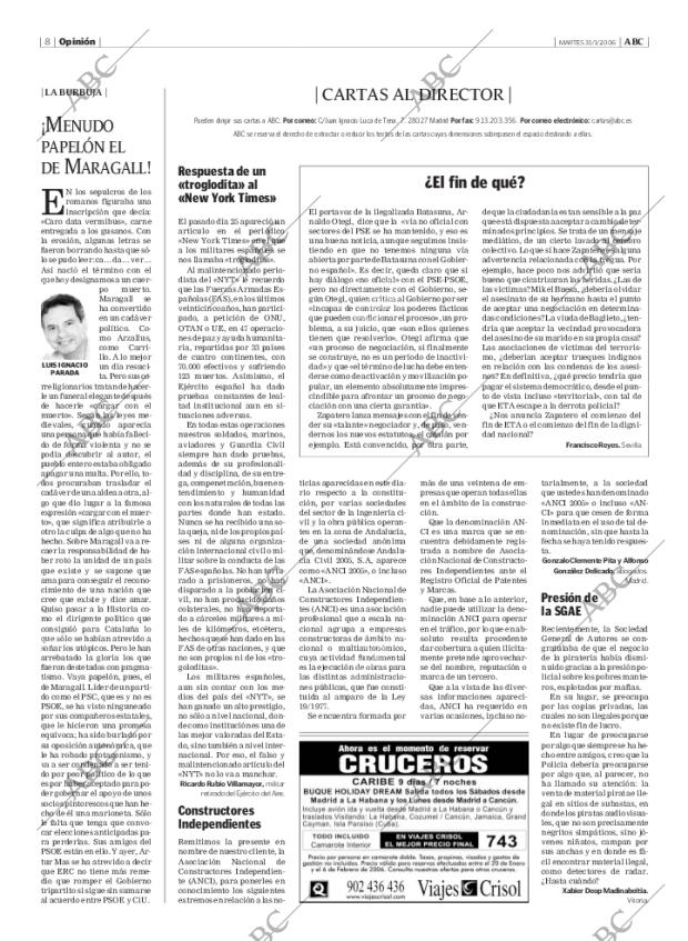 ABC MADRID 31-01-2006 página 8