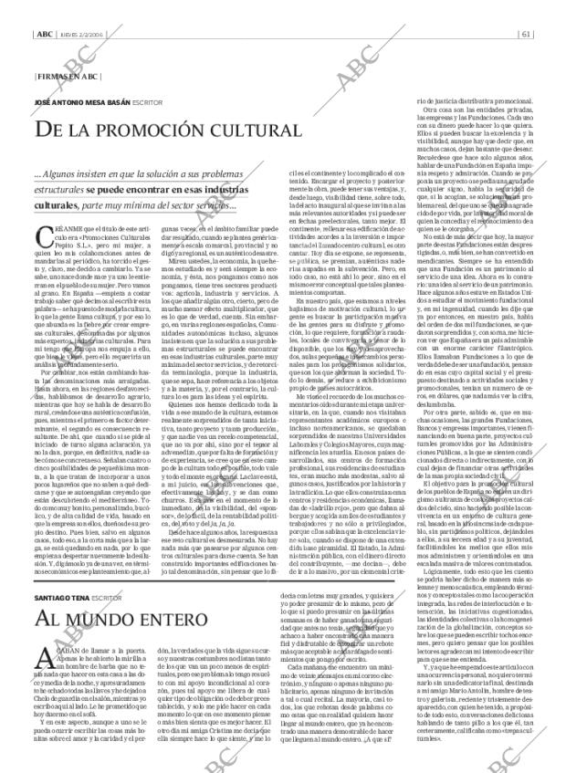 ABC MADRID 02-02-2006 página 61