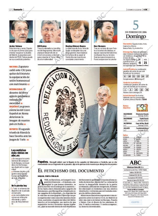 ABC MADRID 05-02-2006 página 2