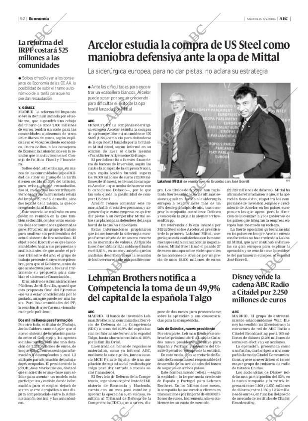 ABC MADRID 08-02-2006 página 92