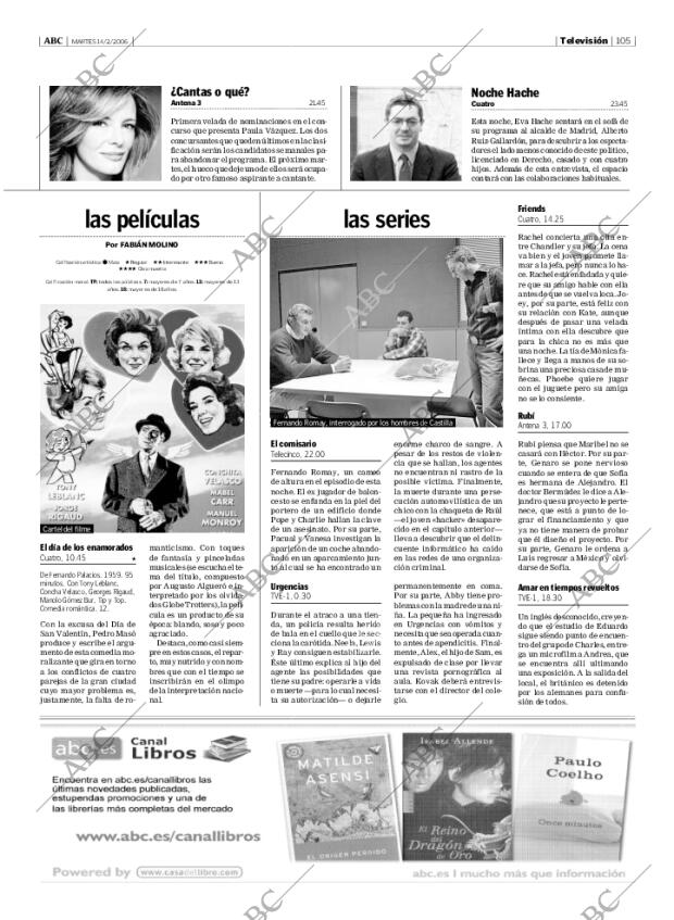 ABC MADRID 14-02-2006 página 105