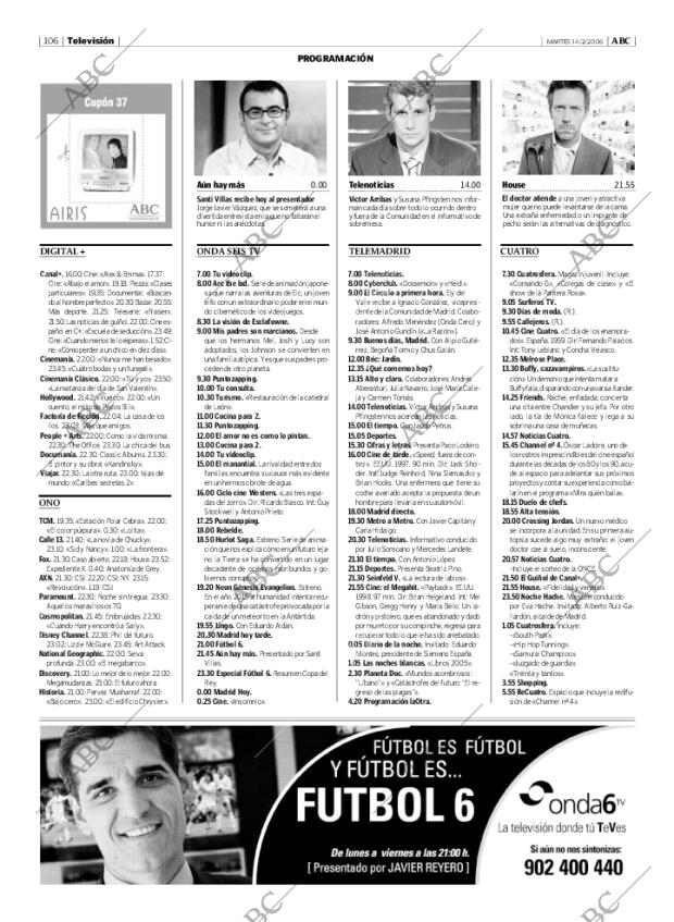 ABC MADRID 14-02-2006 página 106