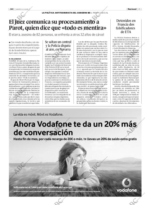 ABC MADRID 14-02-2006 página 15