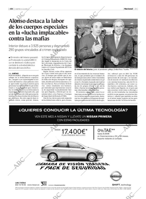 ABC MADRID 14-02-2006 página 21