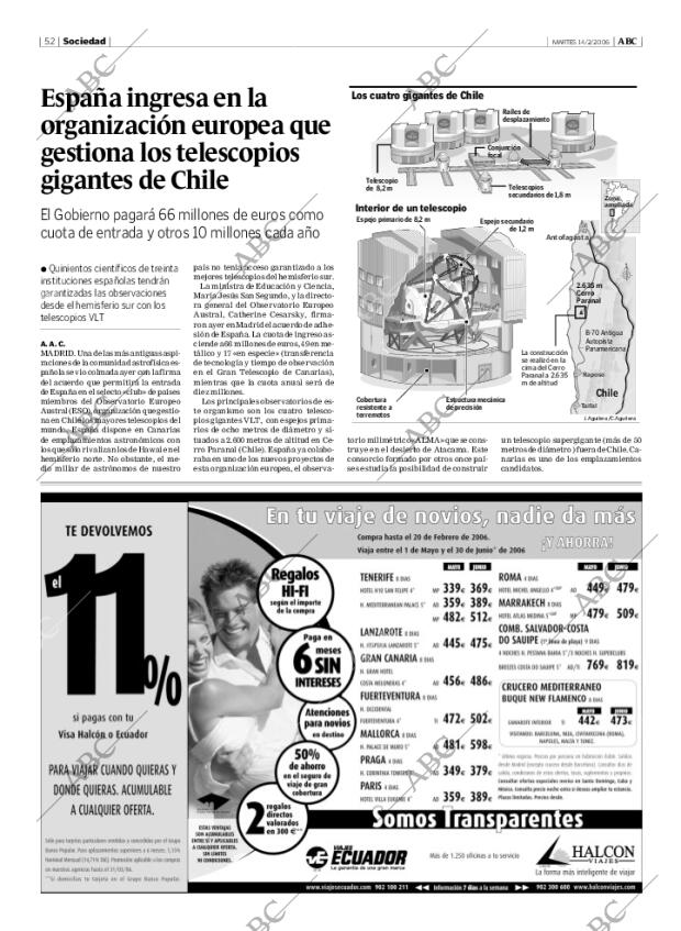 ABC MADRID 14-02-2006 página 52