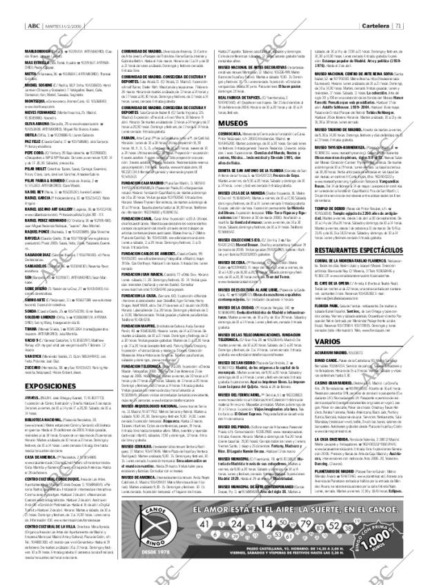 ABC MADRID 14-02-2006 página 71
