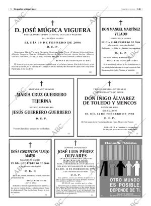 ABC MADRID 14-02-2006 página 74