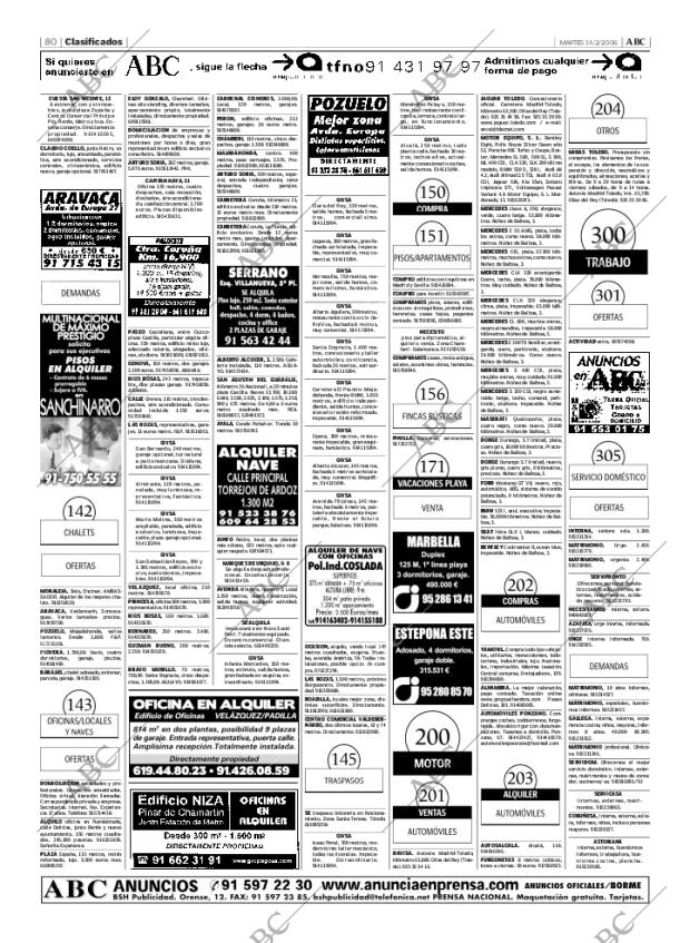 ABC MADRID 14-02-2006 página 80