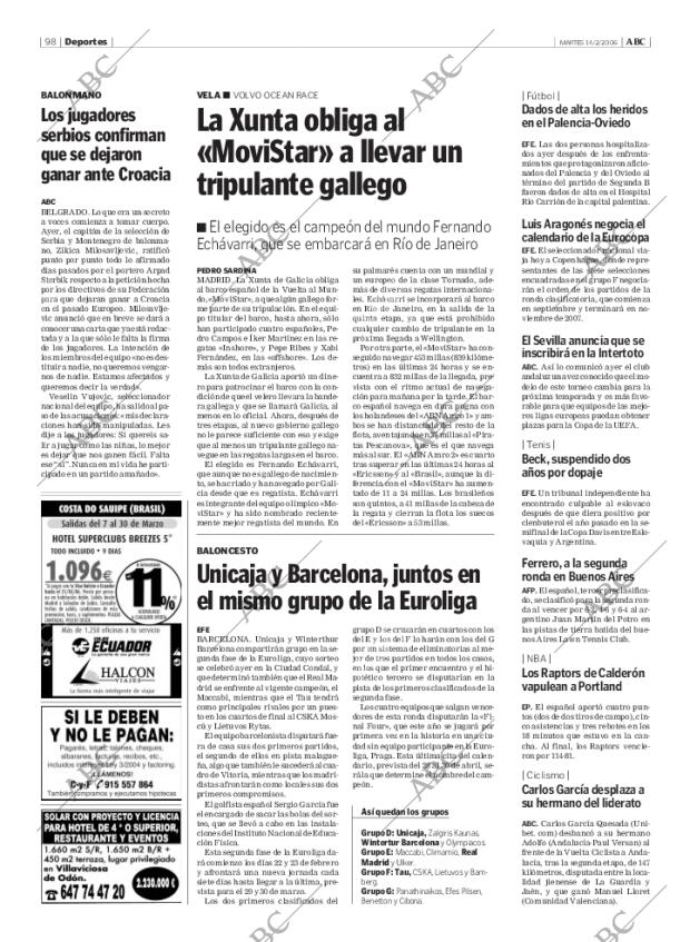 ABC MADRID 14-02-2006 página 98