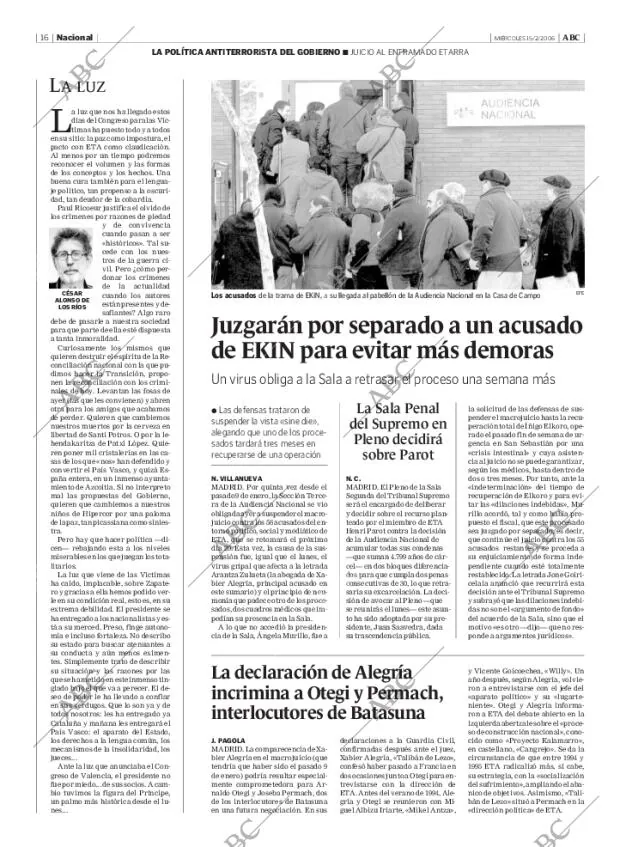 ABC MADRID 15-02-2006 página 16
