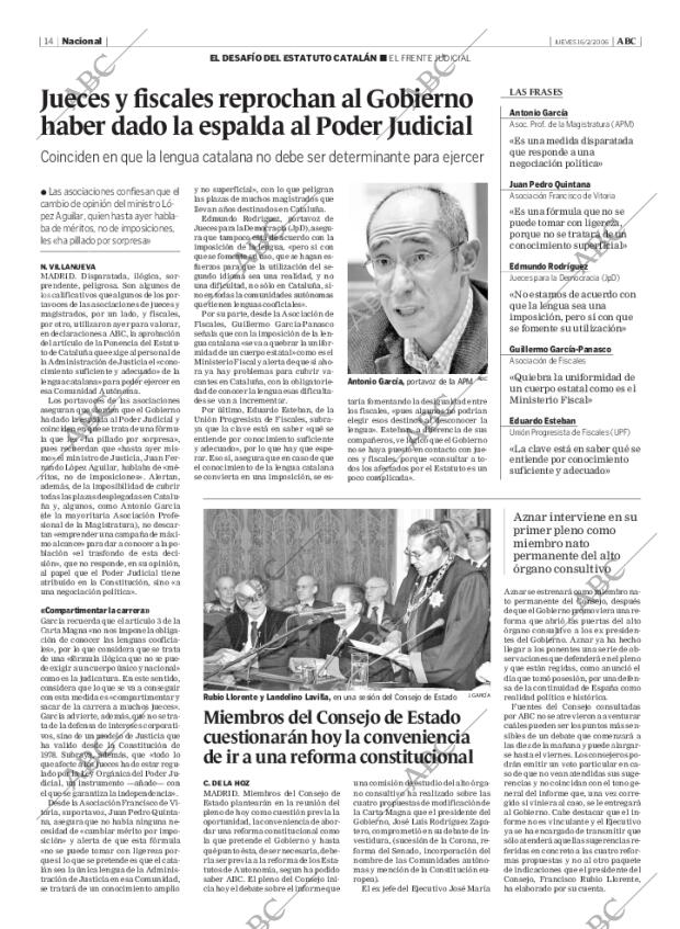 ABC MADRID 16-02-2006 página 14