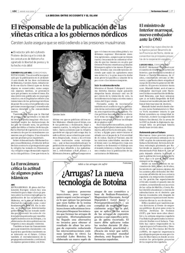 ABC MADRID 16-02-2006 página 27