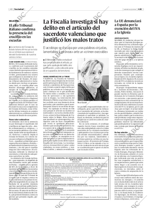 ABC MADRID 16-02-2006 página 48