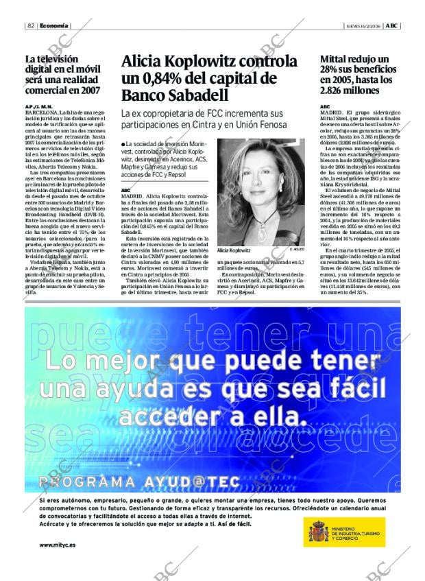 ABC MADRID 16-02-2006 página 82