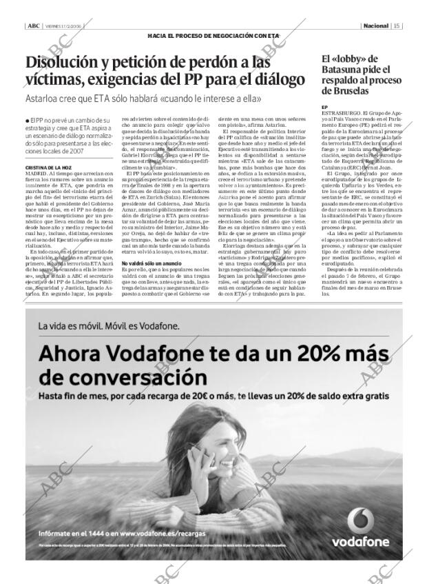 ABC MADRID 17-02-2006 página 15