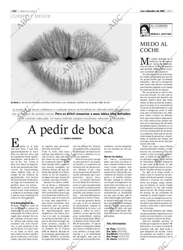 ABC MADRID 18-02-2006 página 103