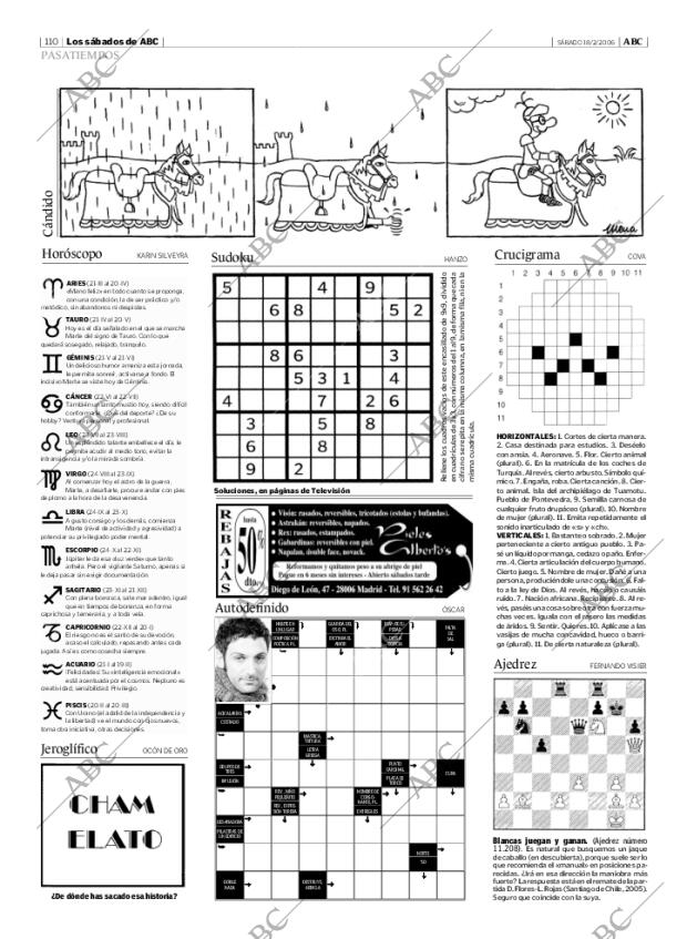 ABC MADRID 18-02-2006 página 110