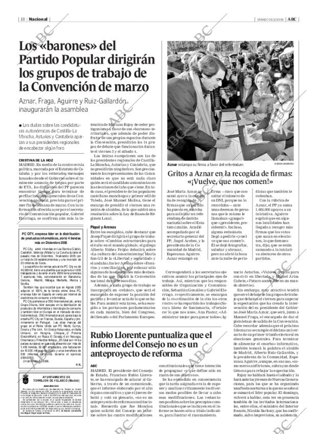 ABC MADRID 18-02-2006 página 18