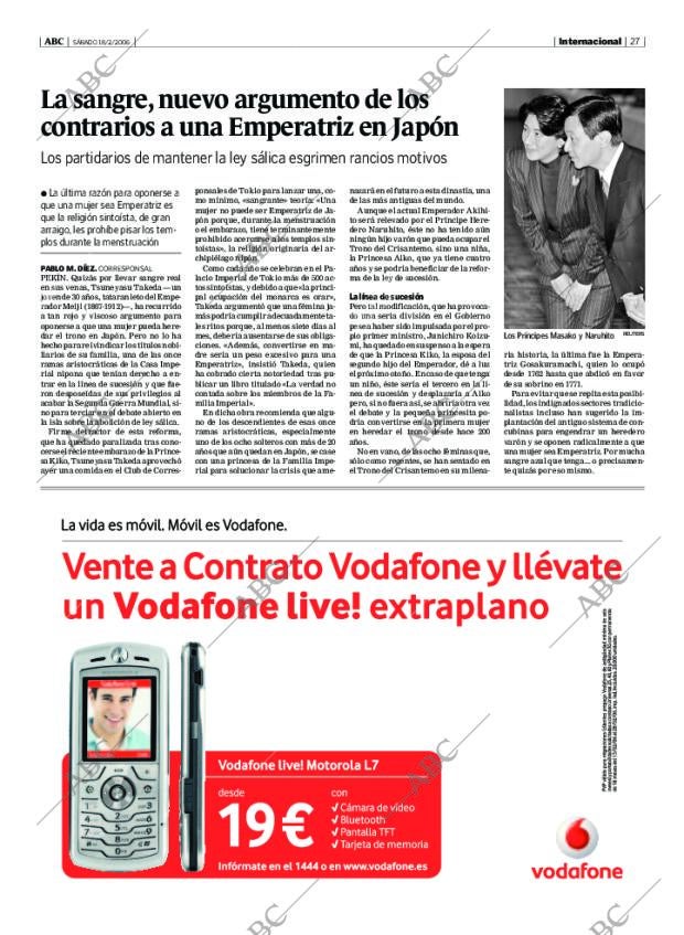 ABC MADRID 18-02-2006 página 27