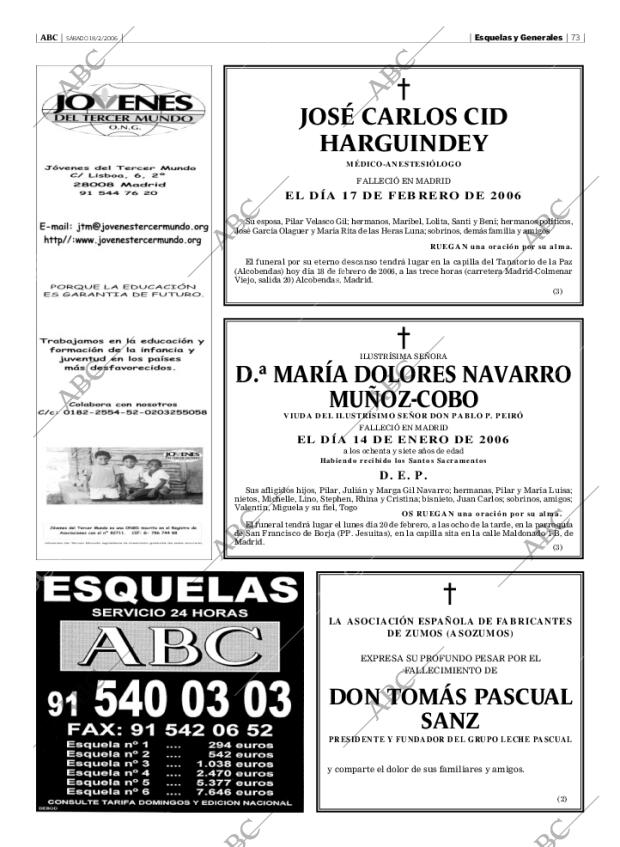 ABC MADRID 18-02-2006 página 73