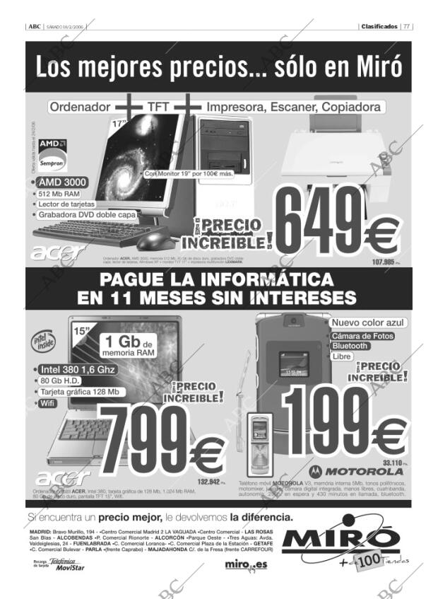 ABC MADRID 18-02-2006 página 77