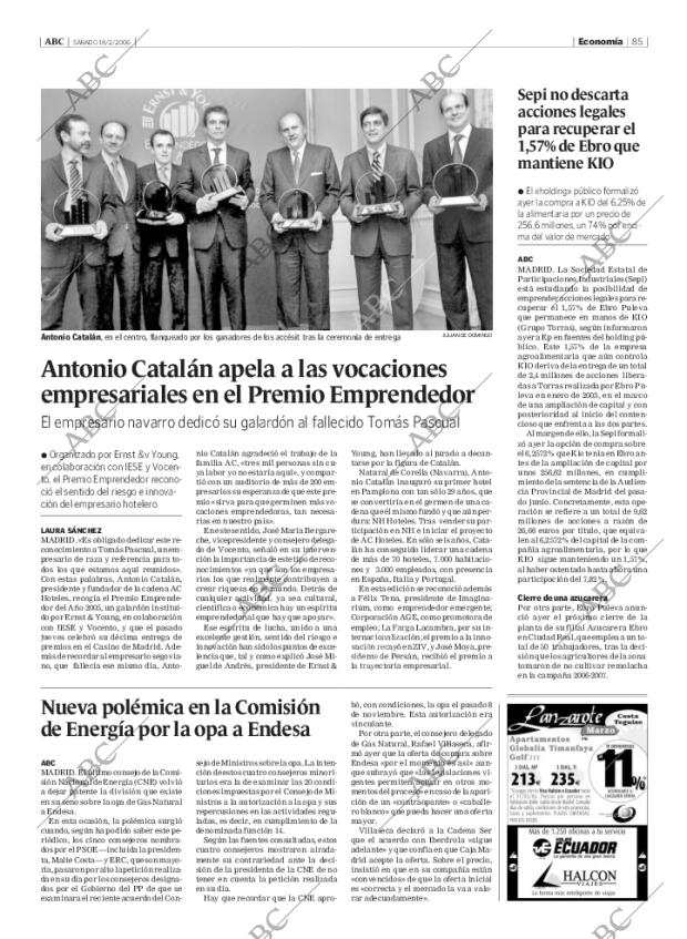 ABC MADRID 18-02-2006 página 85