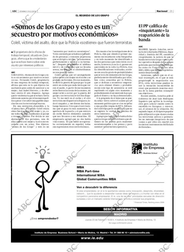 ABC MADRID 19-02-2006 página 21