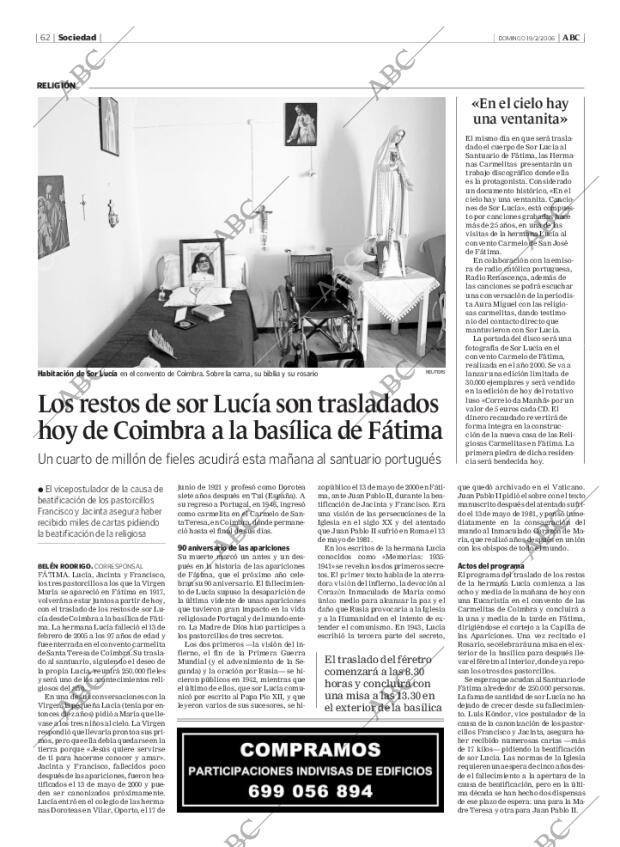 ABC MADRID 19-02-2006 página 62