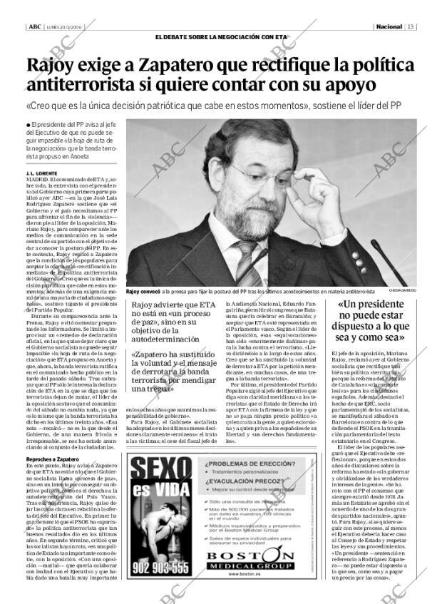 ABC MADRID 20-02-2006 página 13