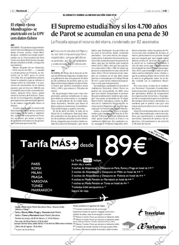 ABC MADRID 20-02-2006 página 16