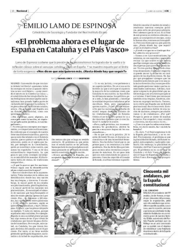 ABC MADRID 20-02-2006 página 18