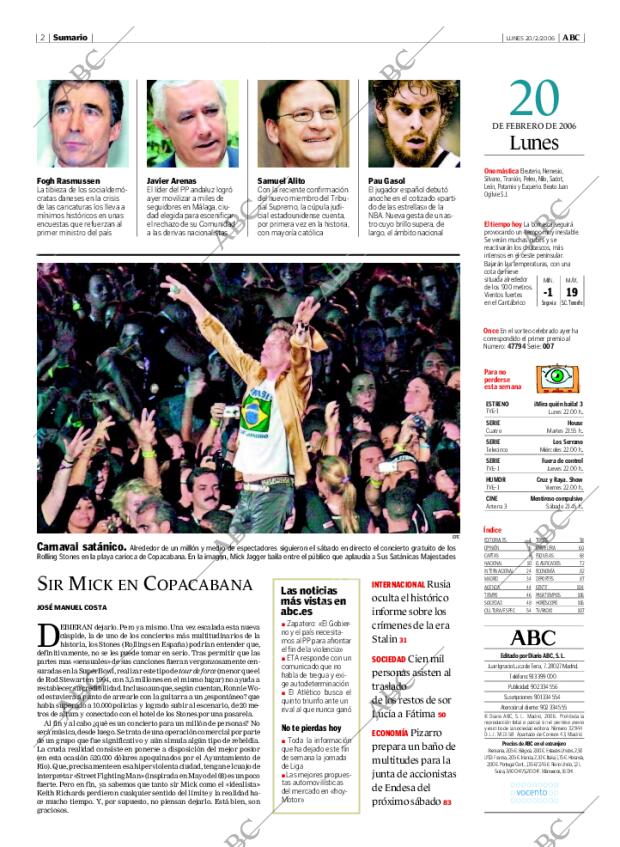 ABC MADRID 20-02-2006 página 2