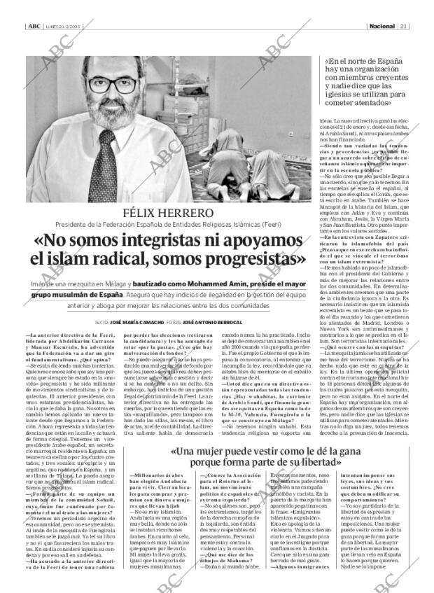 ABC MADRID 20-02-2006 página 21