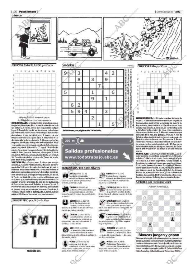 ABC MADRID 21-02-2006 página 106