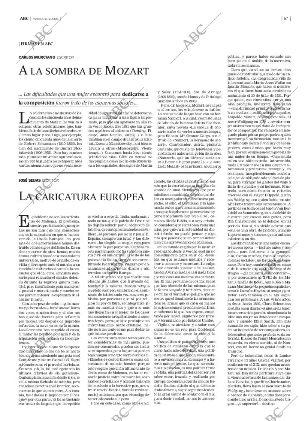 ABC MADRID 21-02-2006 página 67