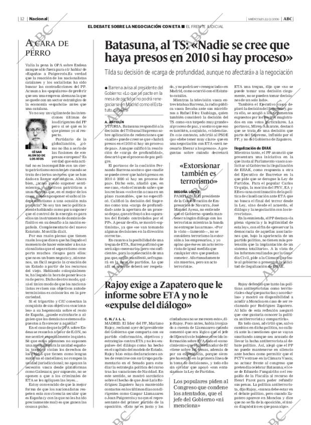 ABC MADRID 22-02-2006 página 12